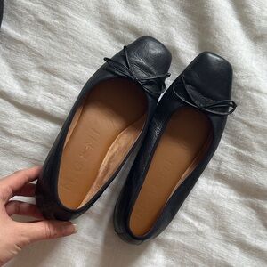 M. Gemi Black Leather Loafers